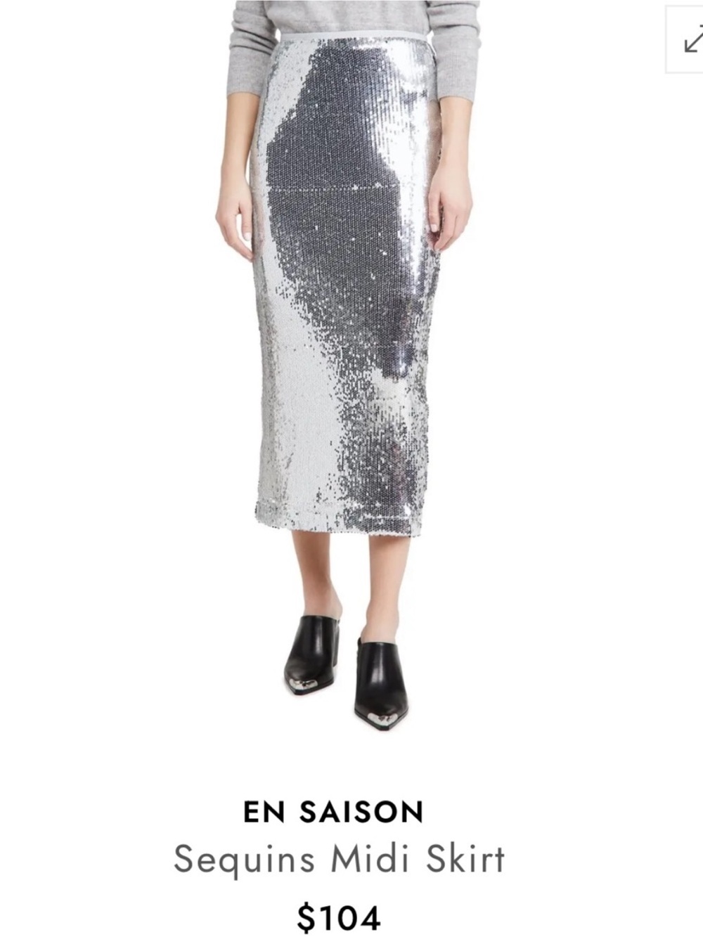En saison sequin skirt